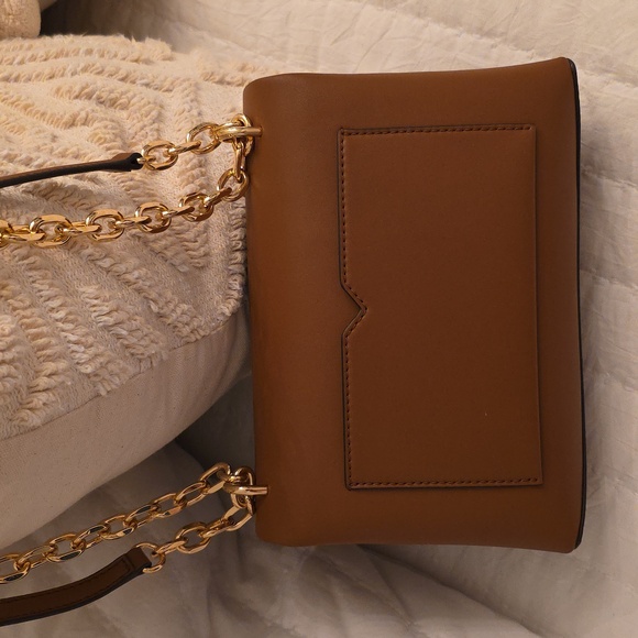 Michael Kors Tan Crossbody Bag with Gold Chain Cece Medium - Picture 3 of 7